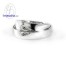 แหวนทองคำขาว แหวนเพชร แหวนคู่ แหวนแต่งงาน แหวนหมั้น - RC3047DWG